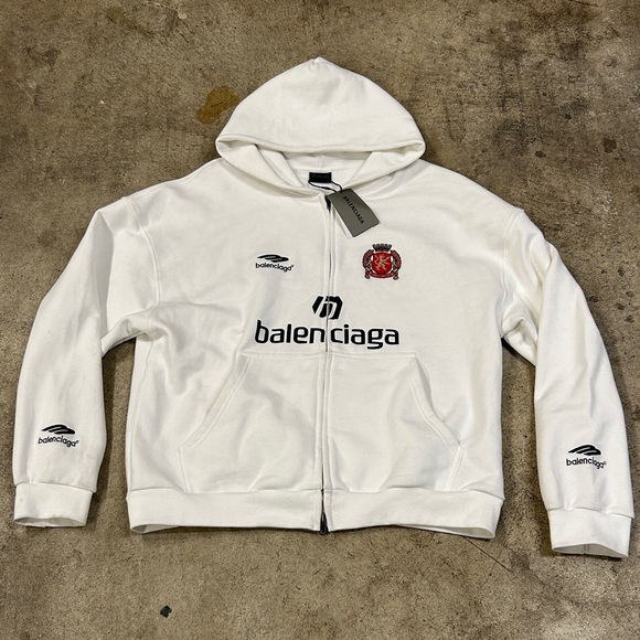 Balenciaga White Hoodie